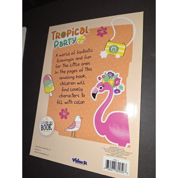 Tropical Party Coloring & Activity Book For Kids Learning - Picture 8 of 8